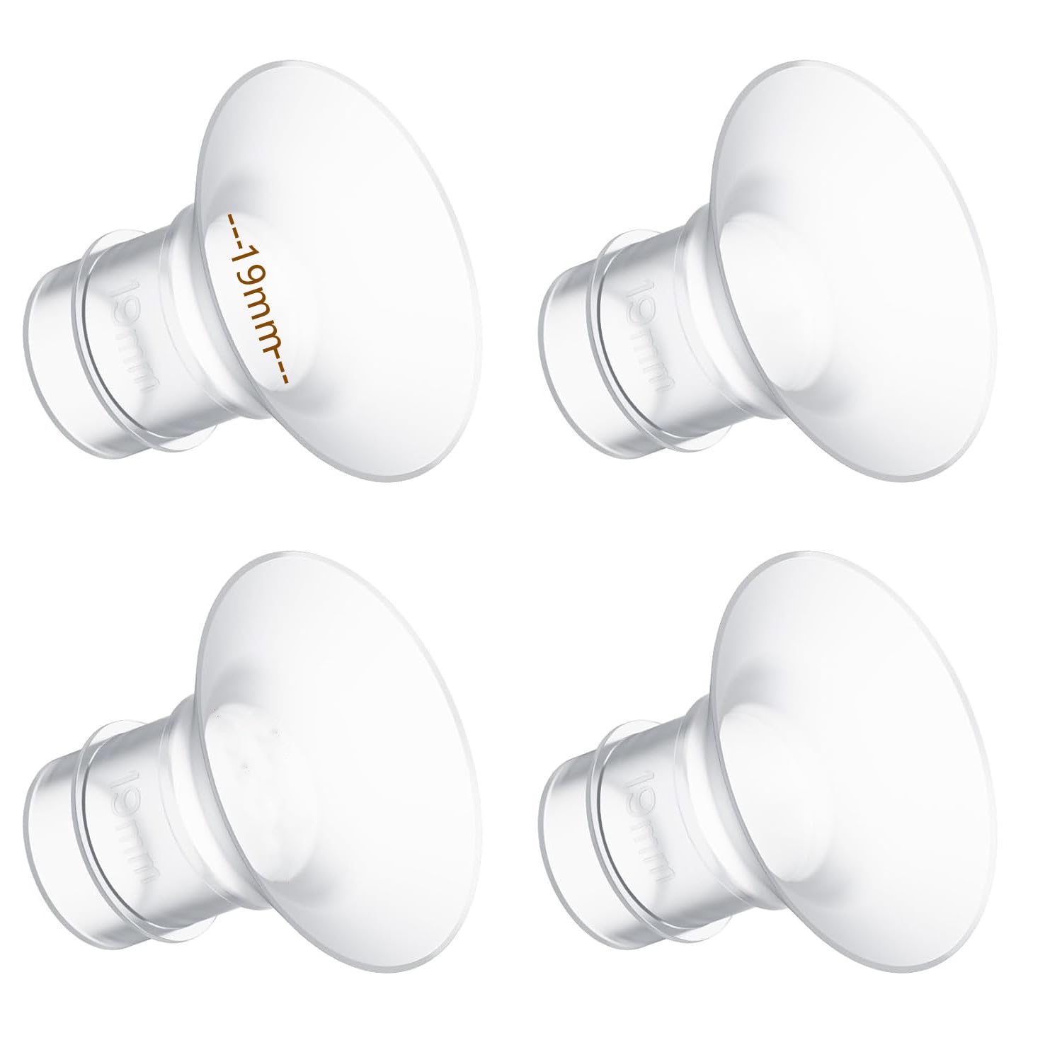 Opgroeie 19mm flange insert shown with 24mm shield for comfort