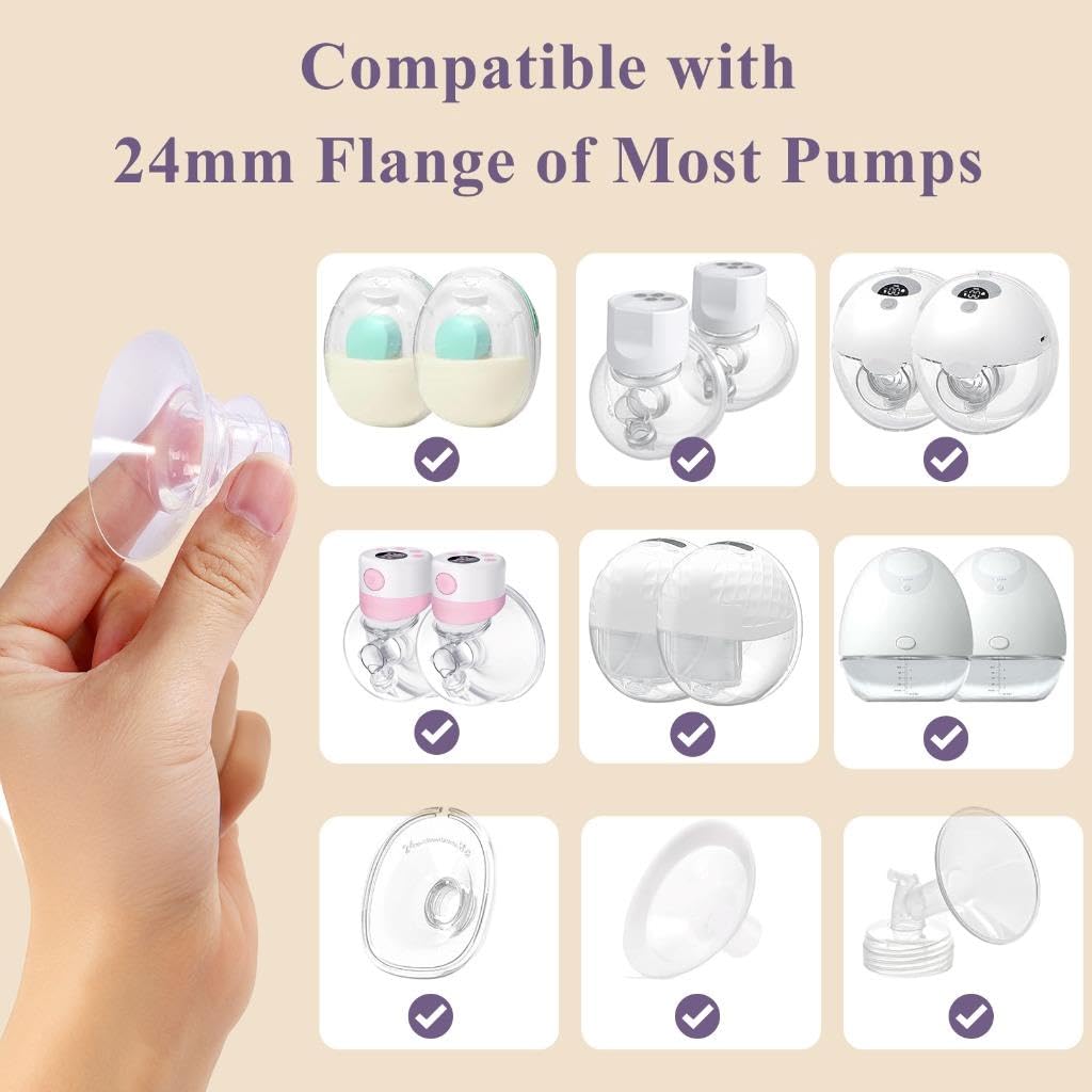 Opgroeie 21mm flange insert set for customized comfort during pumping