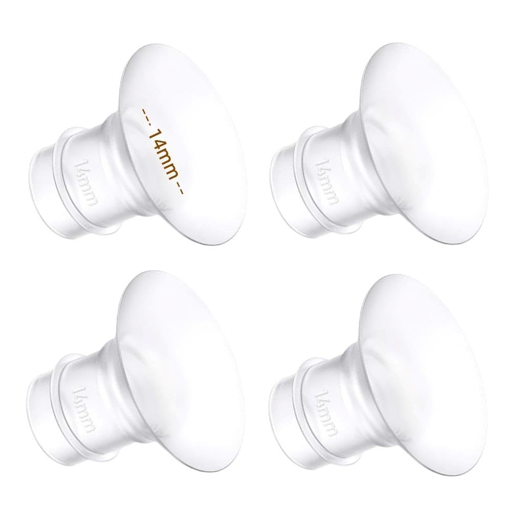 Opgroeie 14mm flange insert fitting Momcozy shields for a comfy fit.