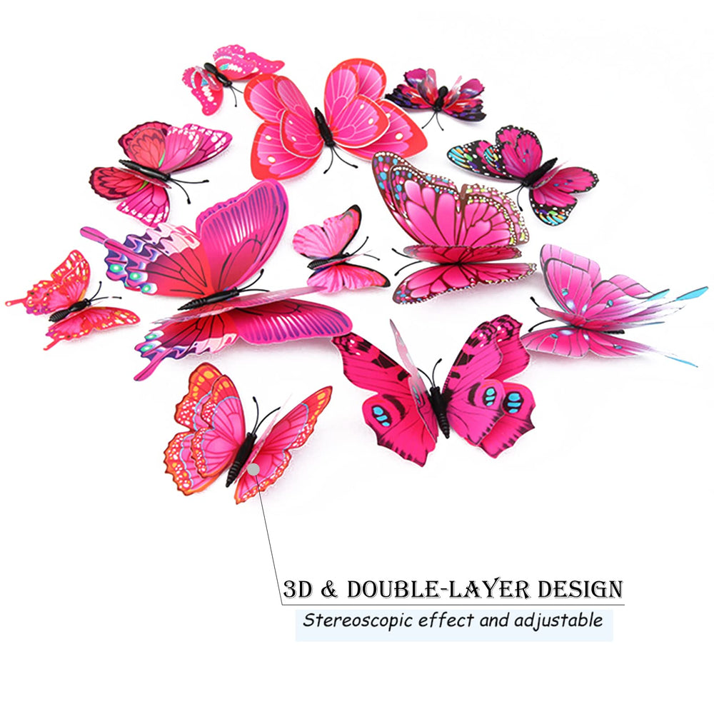 OPSEAM 3D butterfly stickers feature layered wings for lifelike depth and elegance.