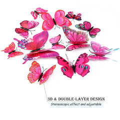 OPSEAM 3D butterfly stickers feature layered wings for lifelike depth and elegance.