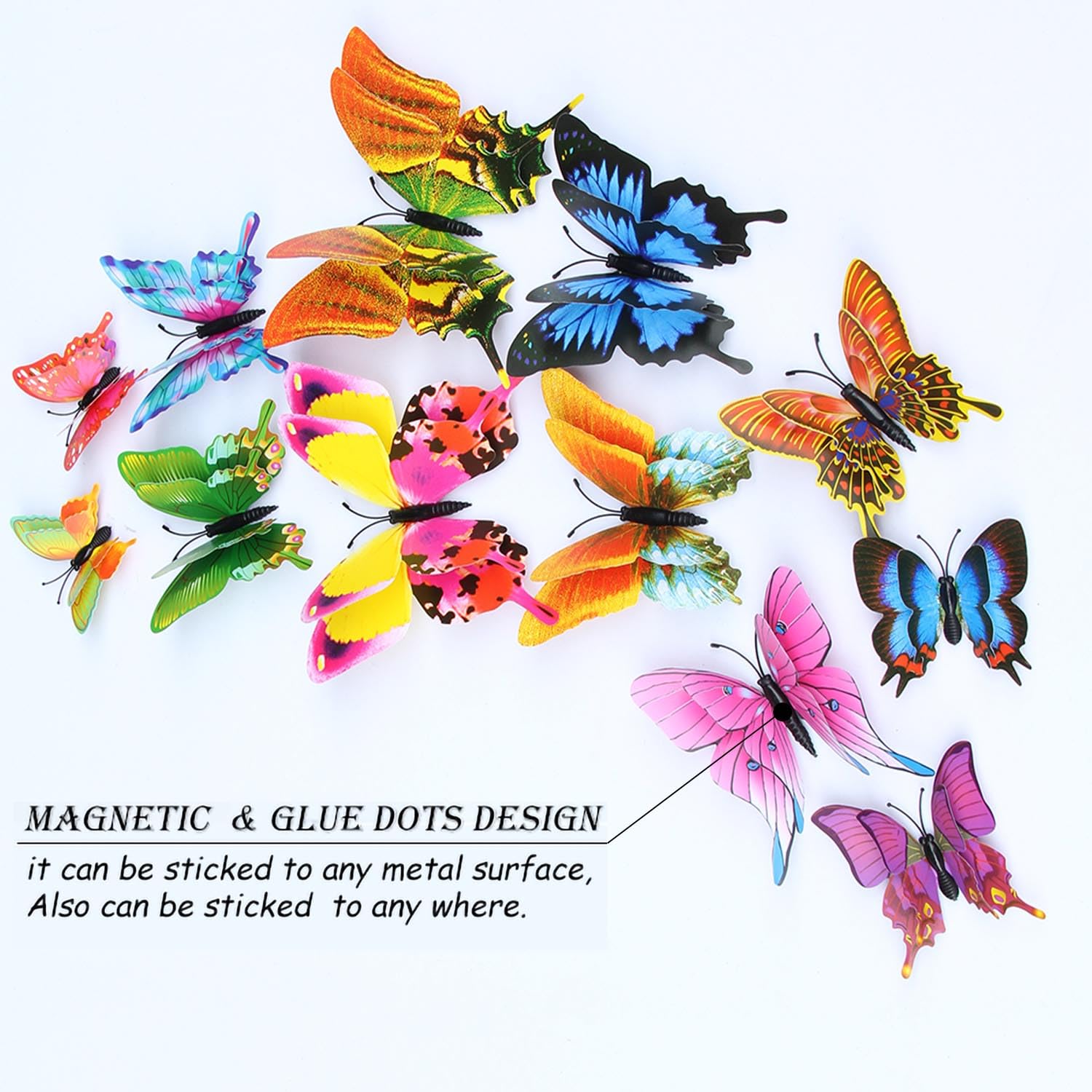 Opseam 3D butterfly wings provide lifelike depth with double-layer design.