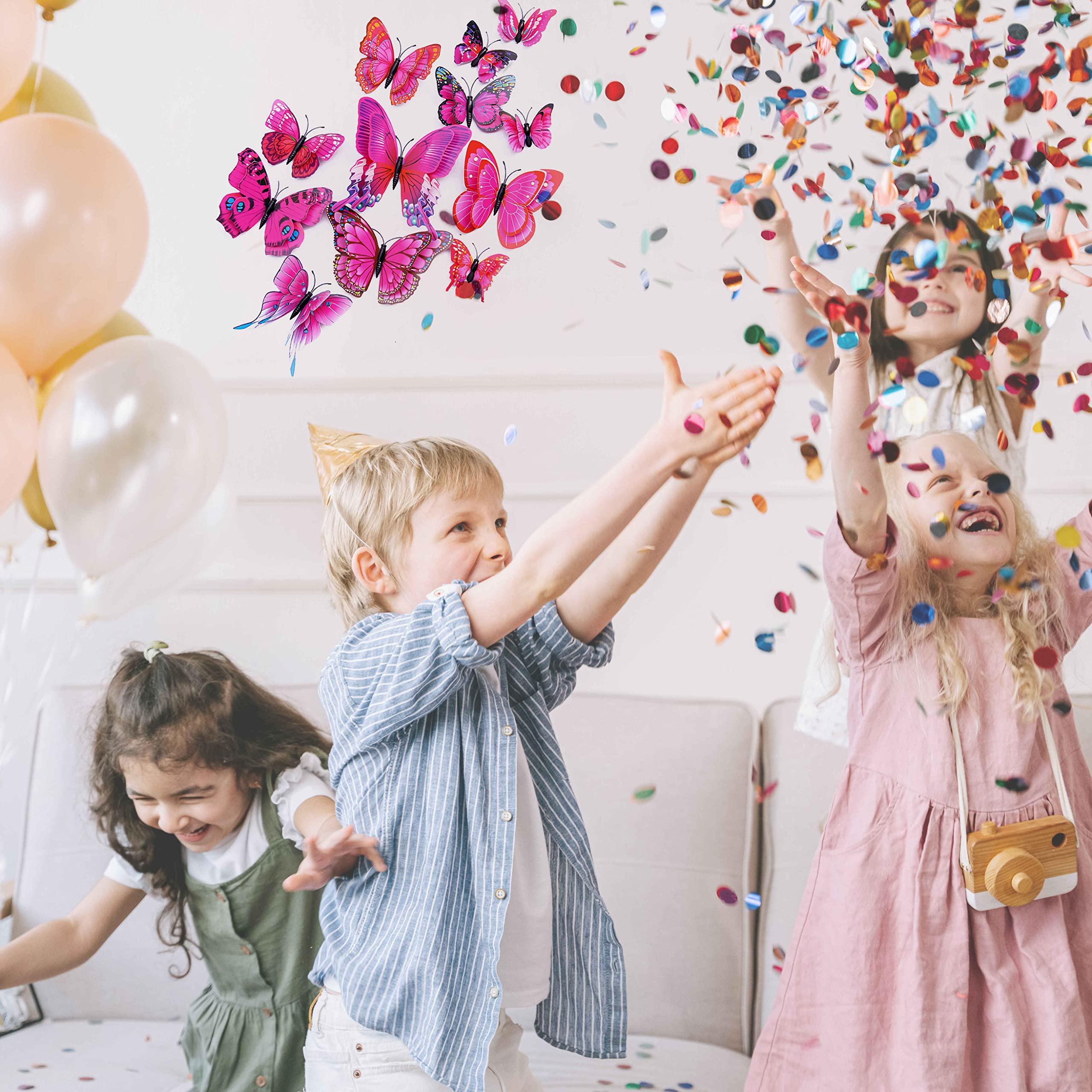 OPSEAM butterfly stickers with double-layer wings create a realistic flutter effect.