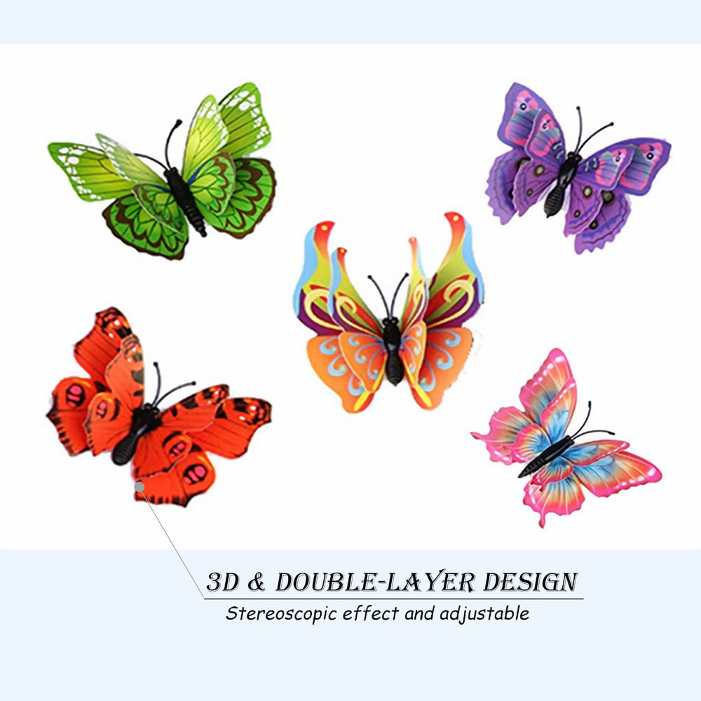 OPSEAM butterflies in four sizes help create a balanced wall arrangement.