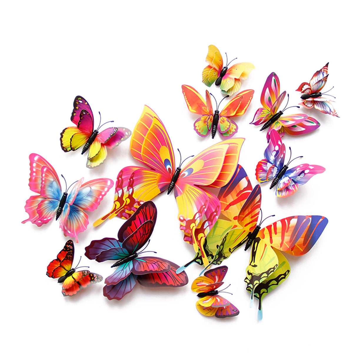 Opseam butterfly wall decor 24-piece magnets for versatile party decor.