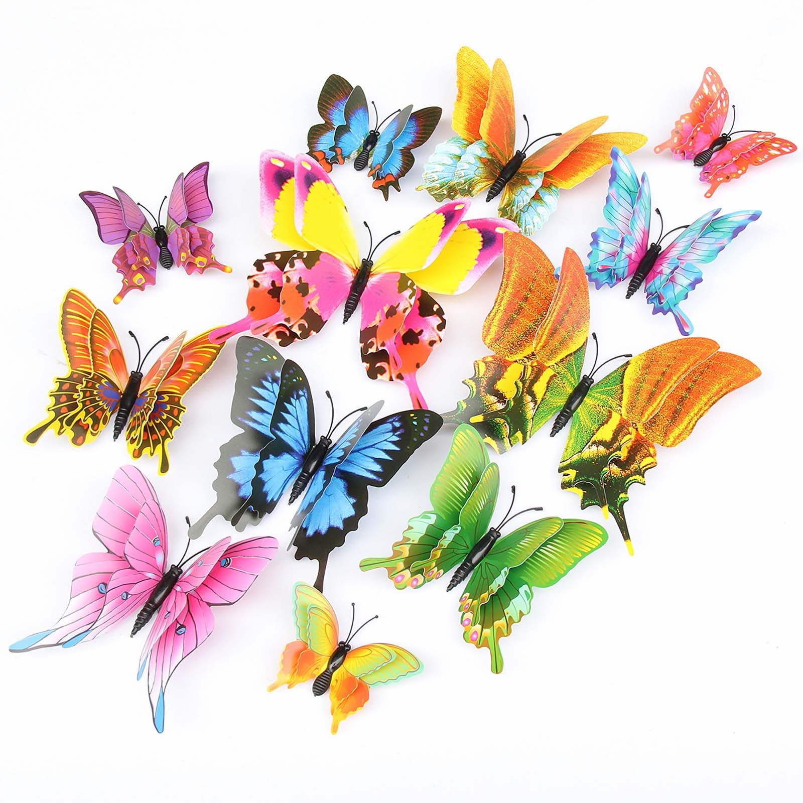Opseam butterfly wall decor 2.4 inch adds color with magnetic adhesion.