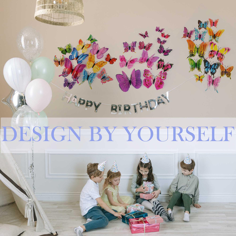 Opseam butterfly wall decor 3.9 inch features realistic 3D wings that catch the eye.