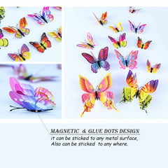 Opseam butterfly wall decor enhances bedrooms with colorful accents.