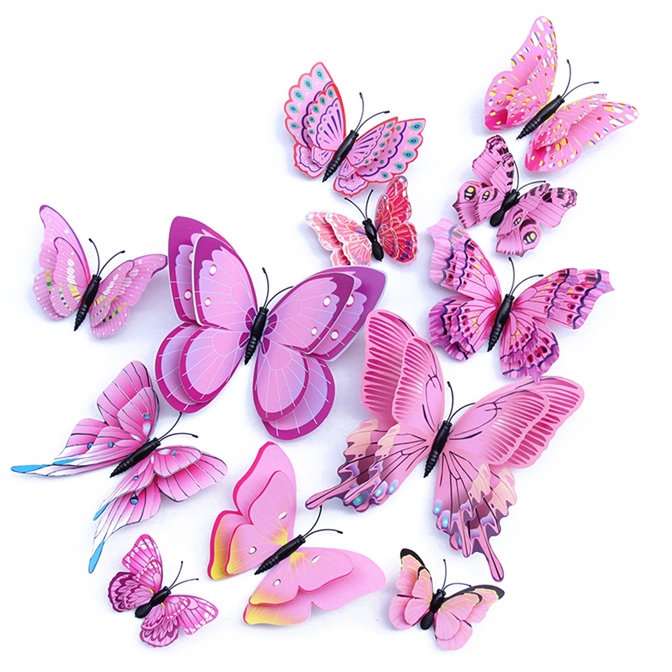 Opseam butterfly wall decor magnets on metal surface for versatile display.