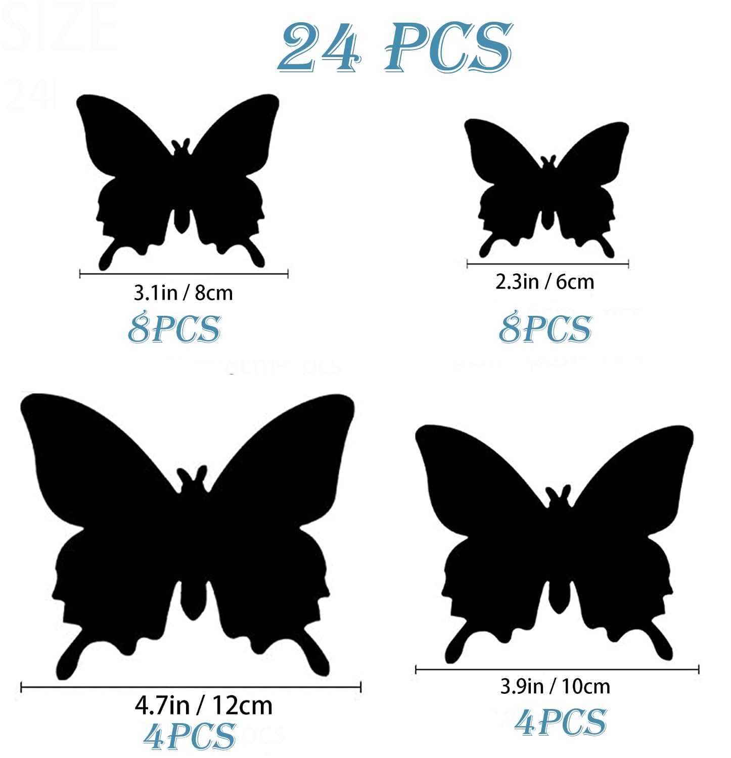 Opseam butterfly decor magnets simplify easy, reusable attachment to surfaces.