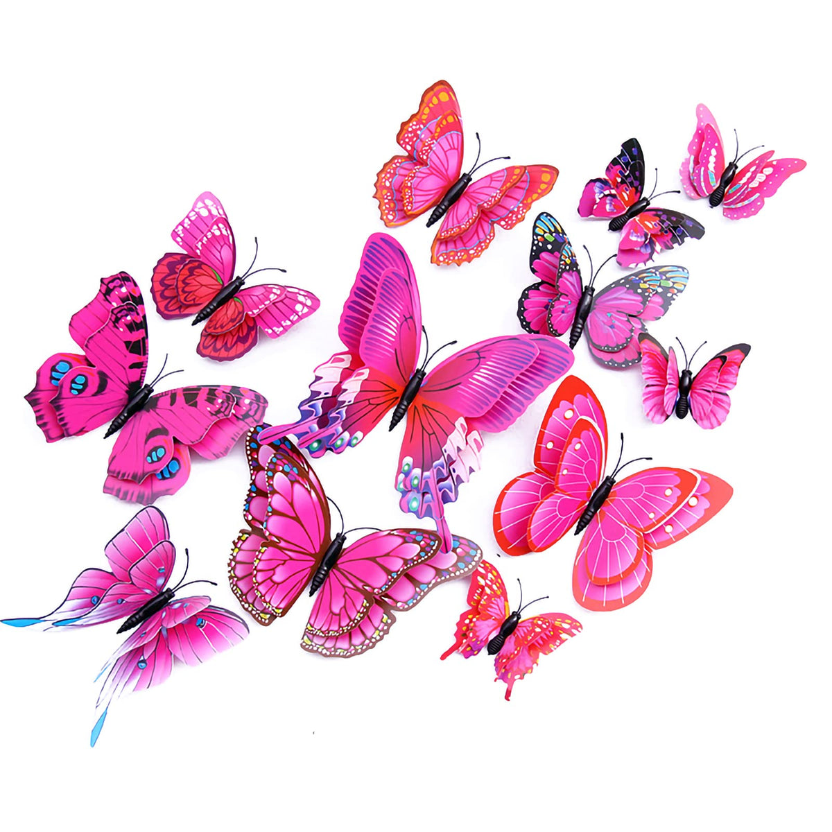 OPSEAM 3D butterfly wall decor magnets cling to metal surfaces for quick, reusable party styling.