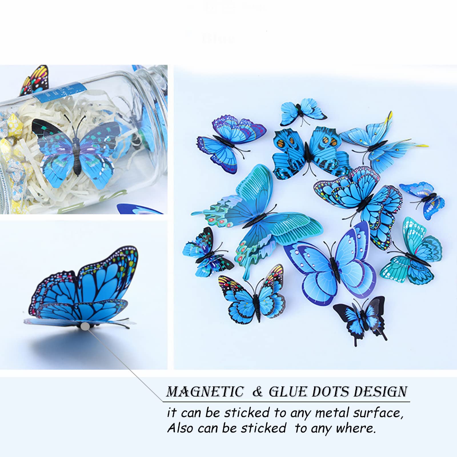 Opseam butterfly wall decor arrangement on wall creates a charming focal point.