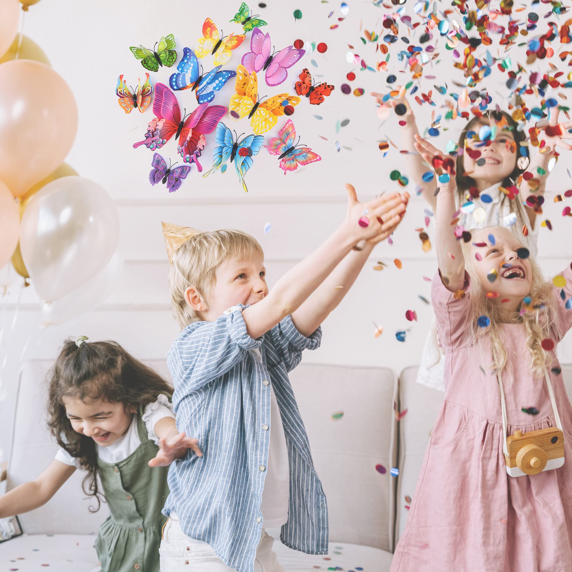 OPSEAM magnetic butterfly stickers showcase lifelike wings with easy placement.