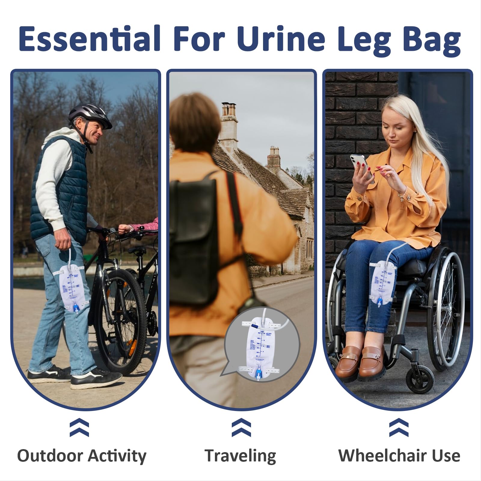 Opstra Yee blue leg bag leak-proof material for daily use