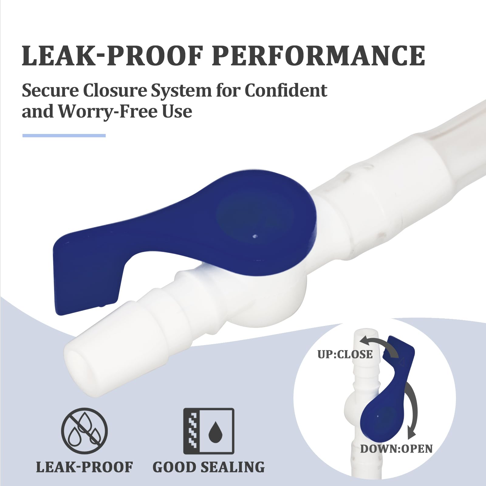Opstra Yee secure connection image highlighting spill-resistant fit for clean use