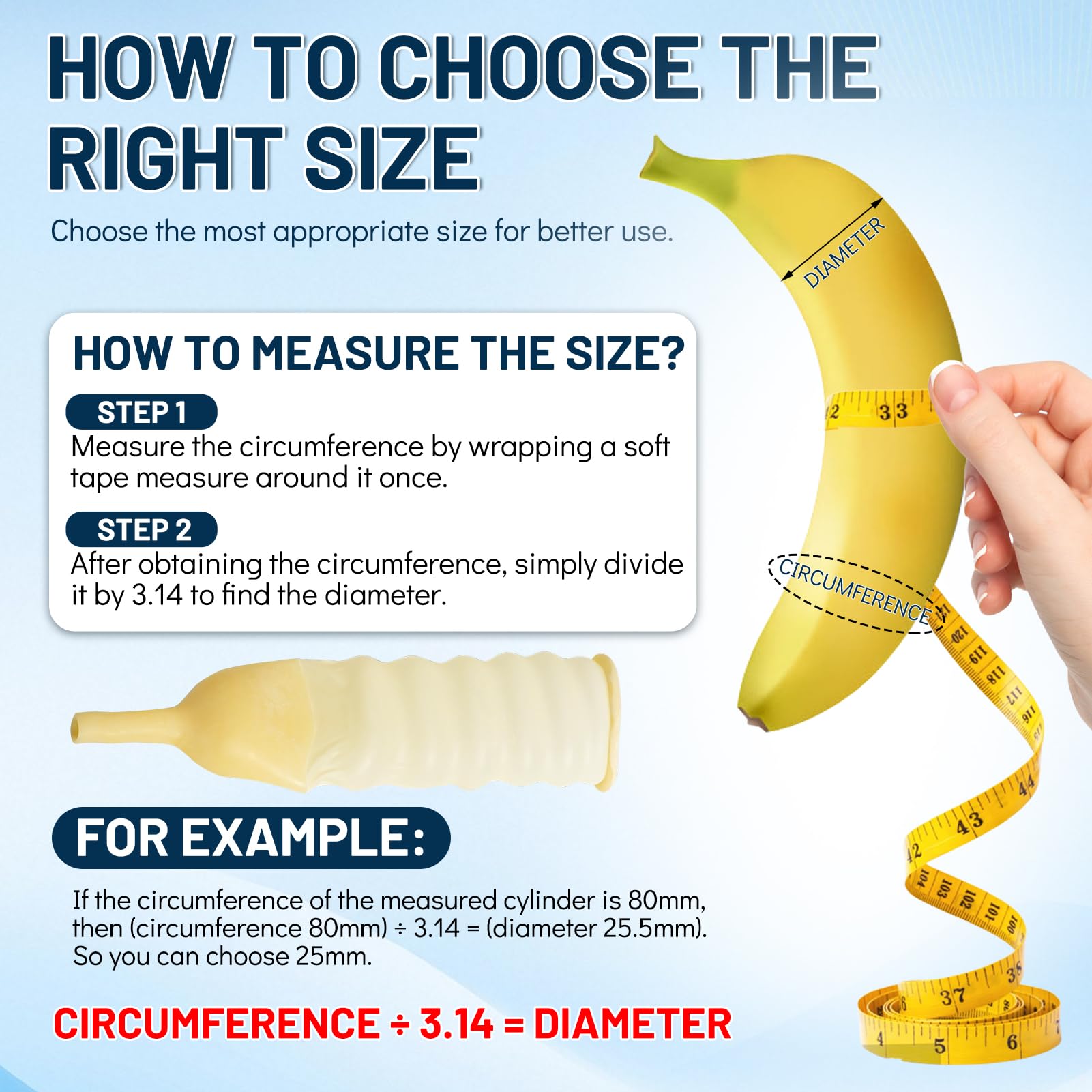 Multiple sizes 25–40 mm to optimize fit and minimize leakage.