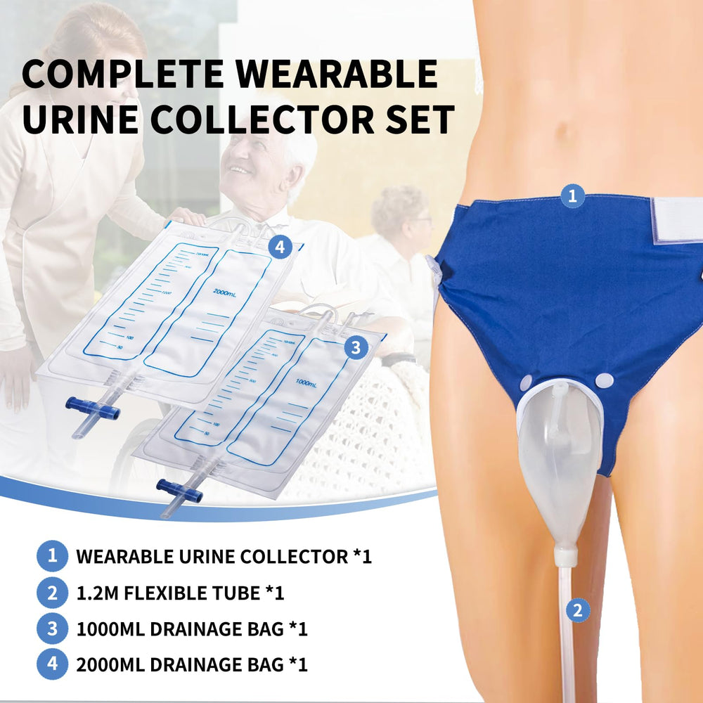 Opstra Yee 1000ml urinary bag with clear scale for easy monitoring