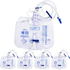 Opstra Yee urine bag with 2000ml cap showing clear scale for easy monitoring