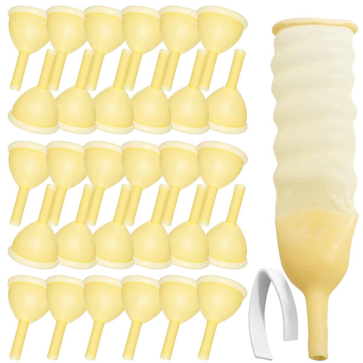 Opstra Yee urine sheath with adhesive band offers a secure fit during daily activities.