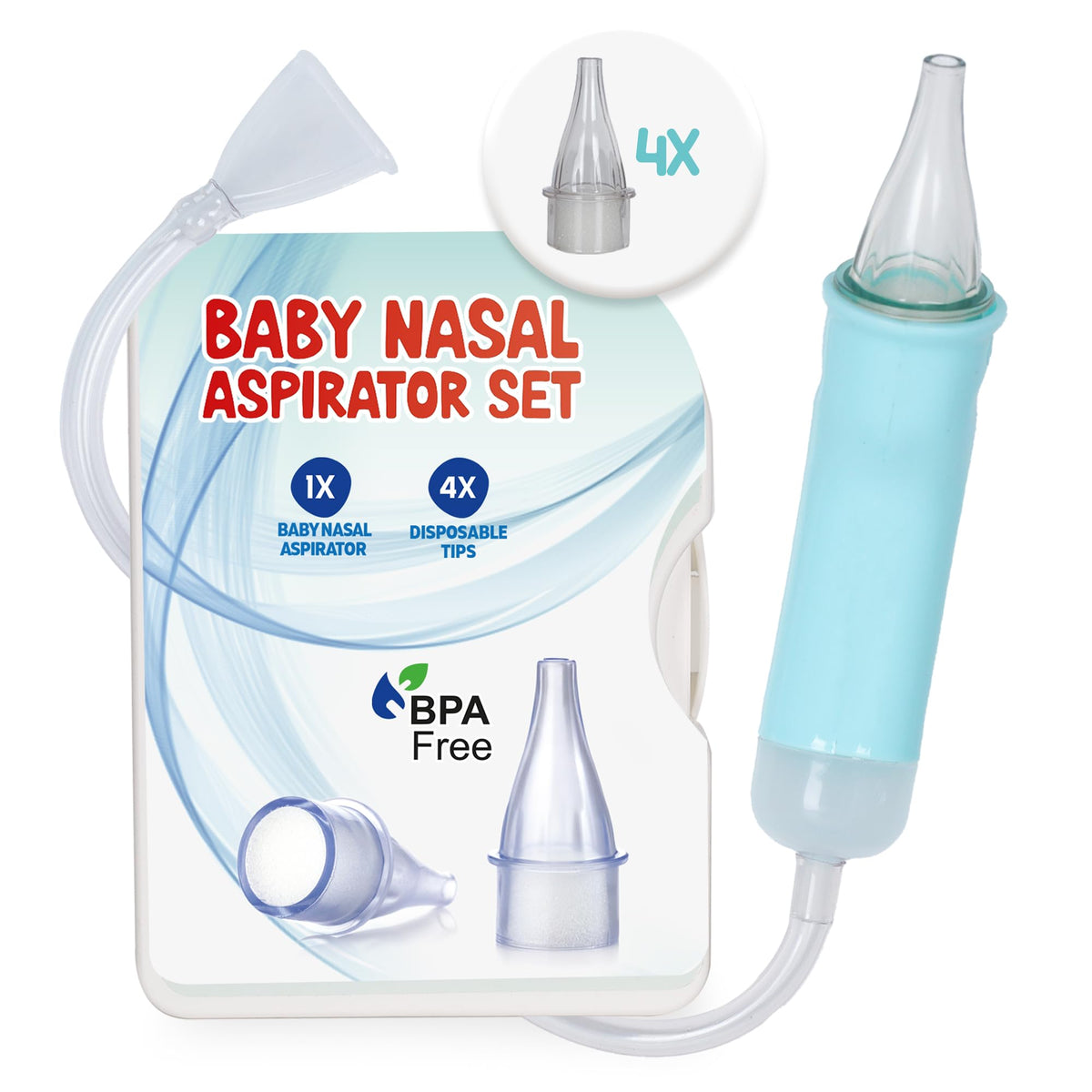 Opti Nell nasal aspirator tips for hygienic, gentle baby care.