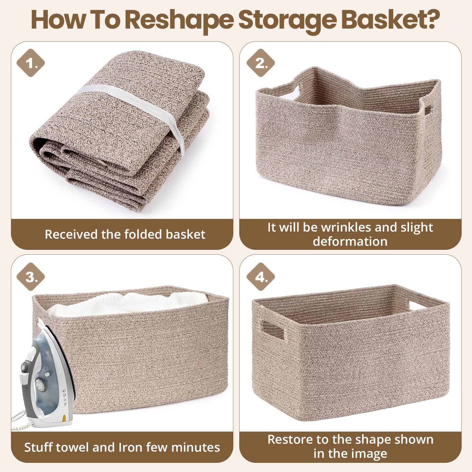 Optish 75L blanket basket in nursery setup