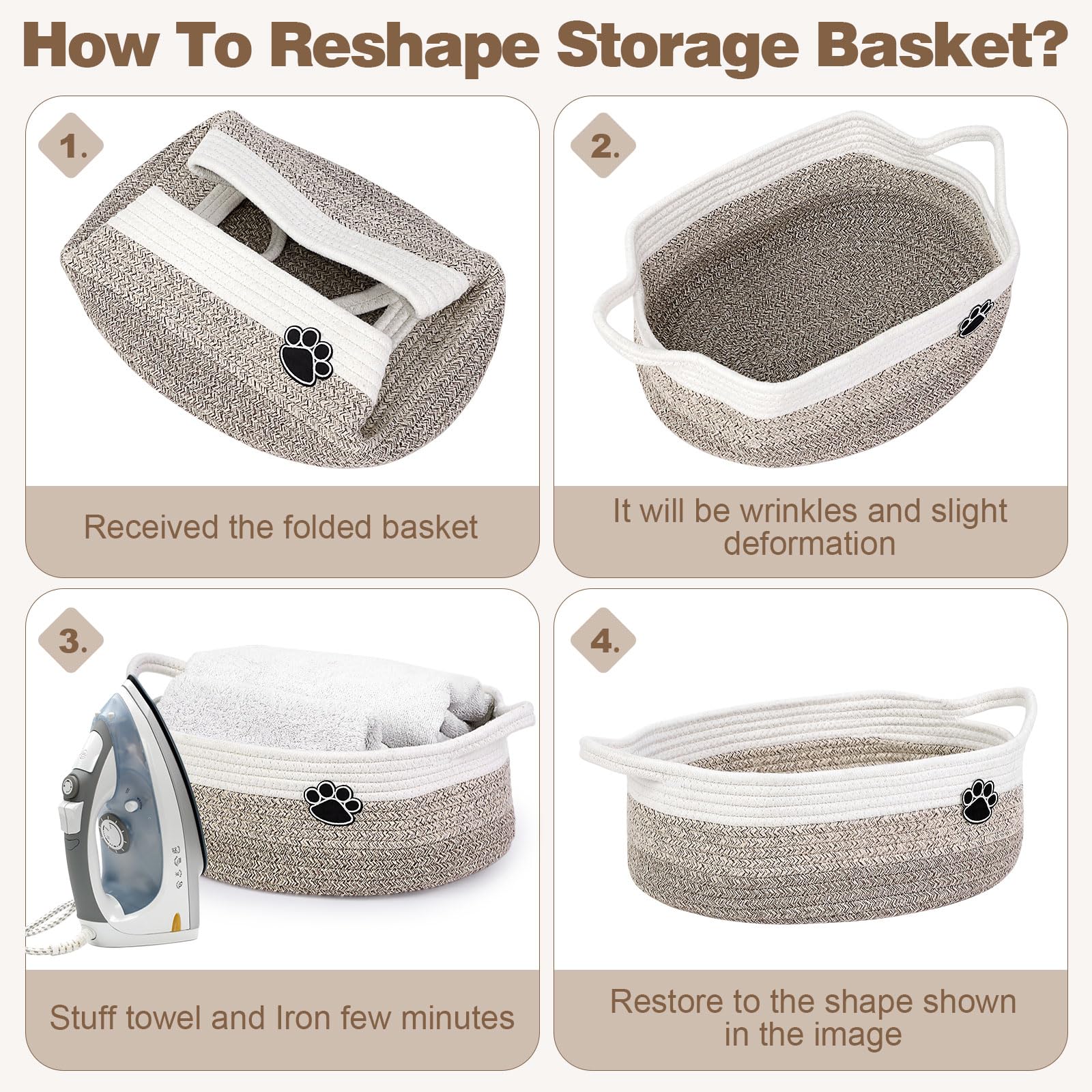Optish dog toy basket 30L capacity ideal for blankets and toys.