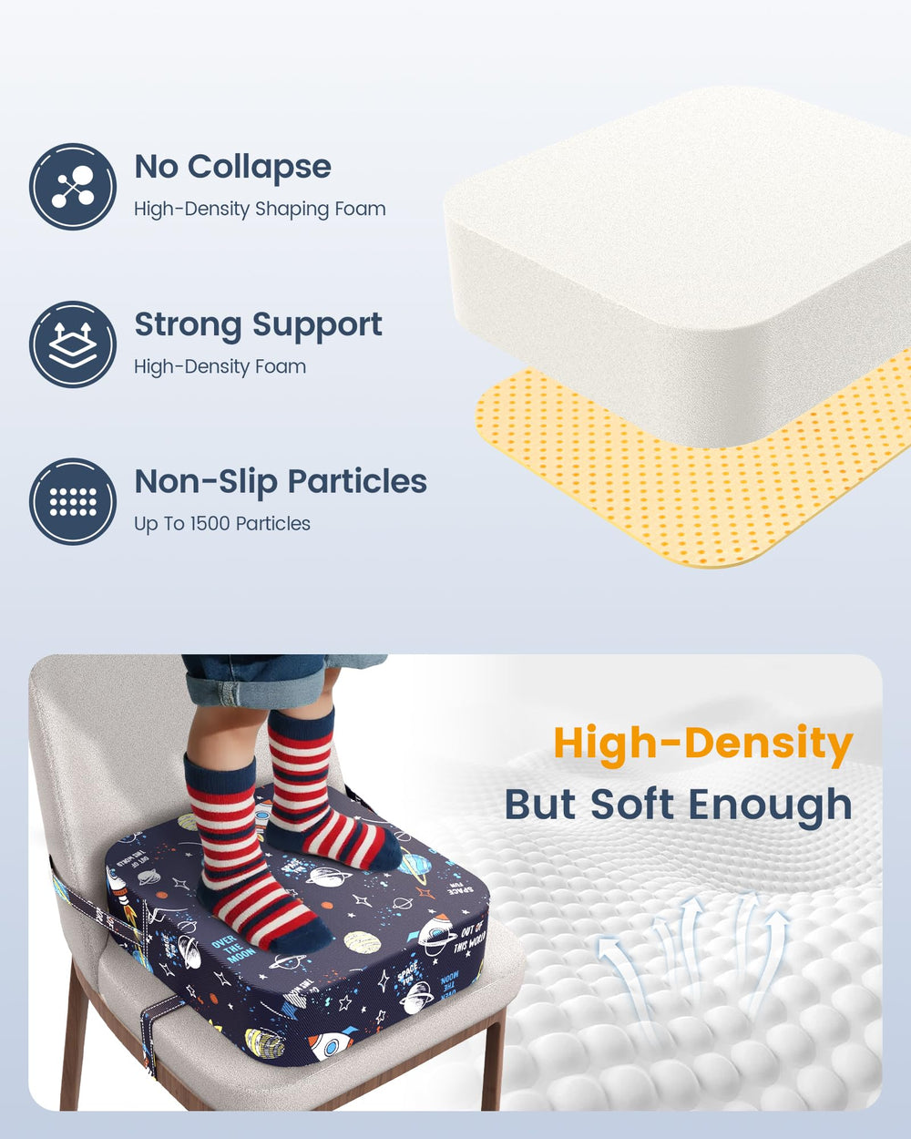 OPZAVYA compact booster seat eases transition from high chair