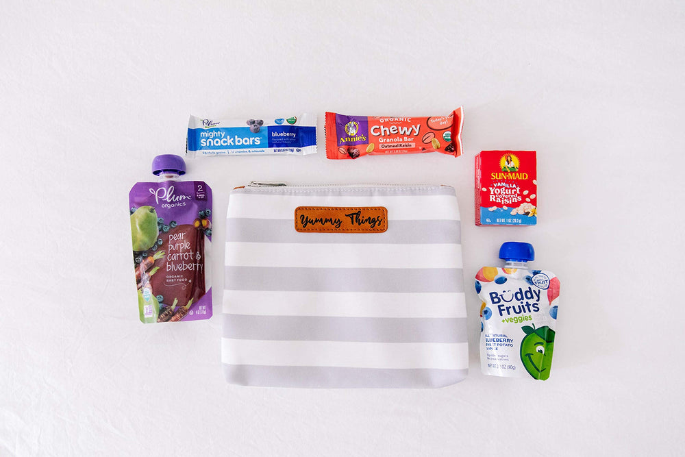 Orange Blossom Soggy Things label designates extra outfits and soiled items