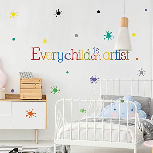 Orange Can wall sticker with inspirational quotes supports creative learning in classrooms.