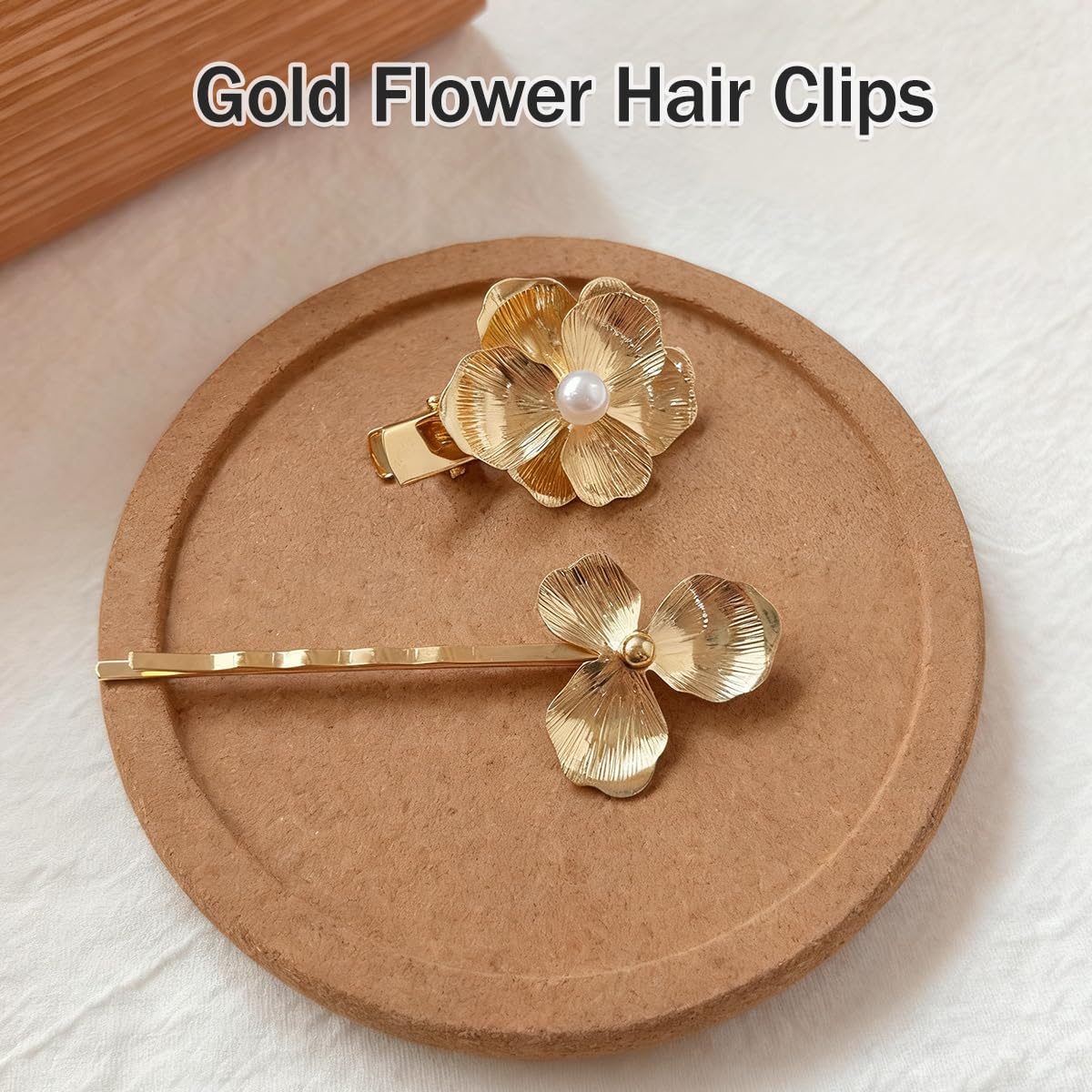 Ordeonrus elegant flower hairpins elevate formal looks with pearls.