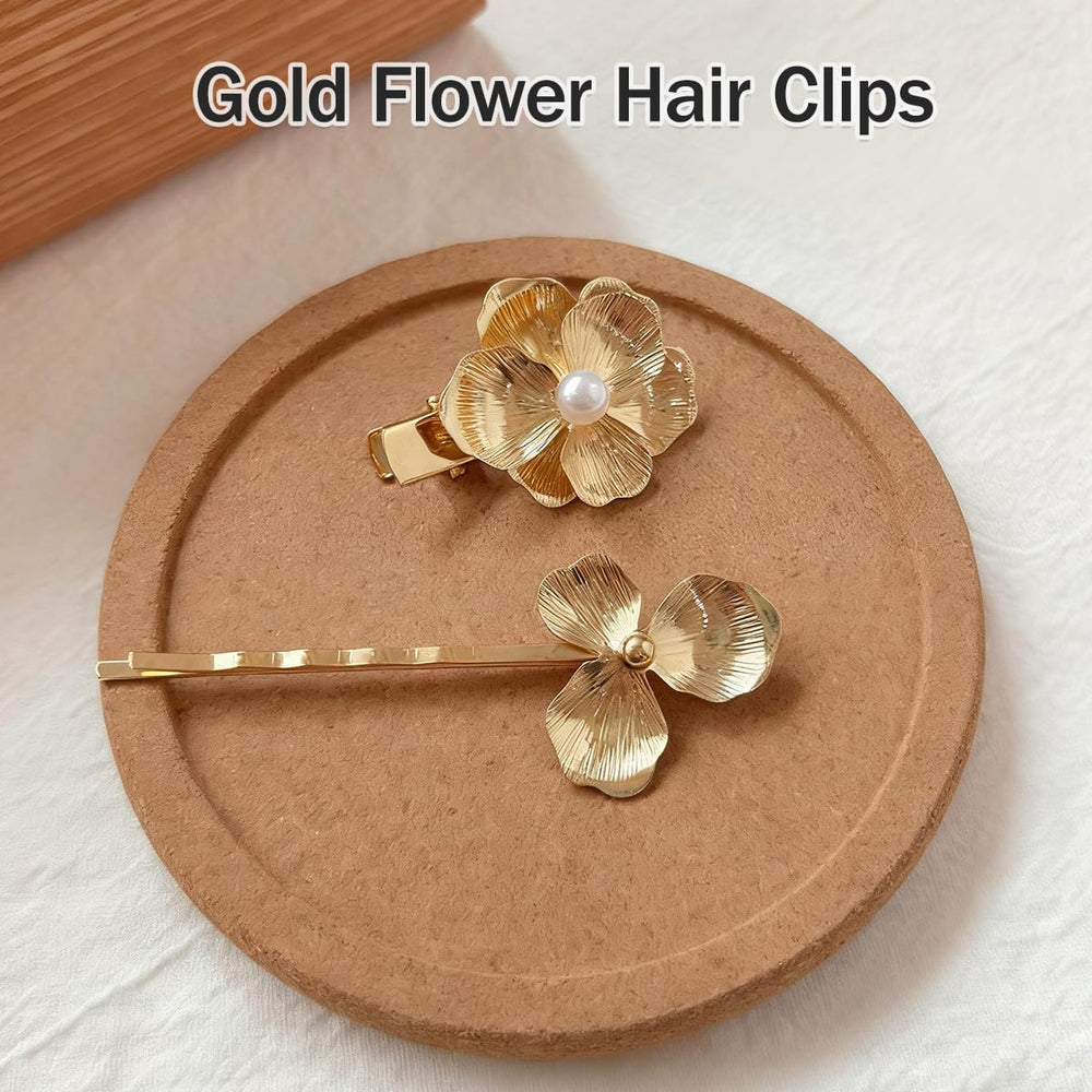 Ordeonrus elegant flower hairpins elevate formal looks with pearls.