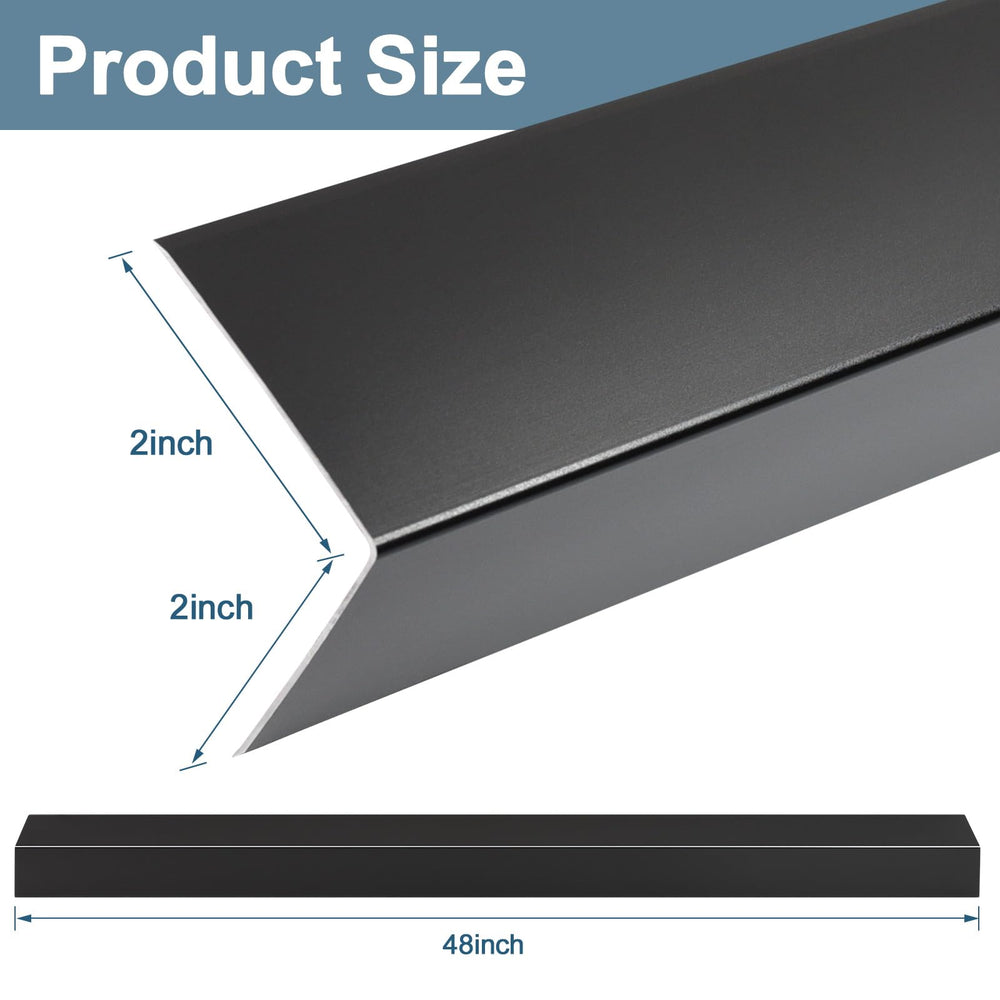Orechic 10Pack corner protector side view highlights slim L-molding profile