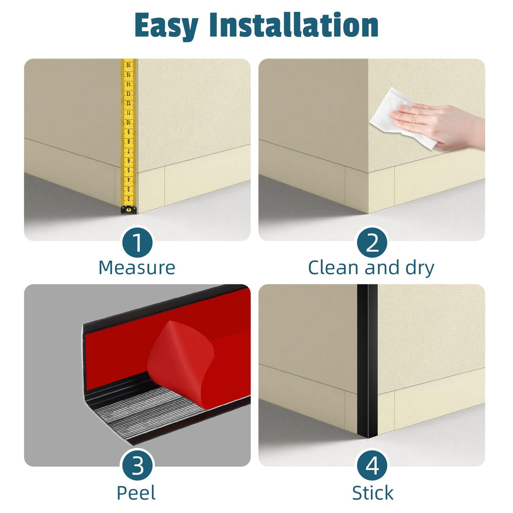 Orechic decorative L-shaped trim conceals gaps and uneven cuts.