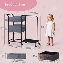 Orekemo 3-tier organizer showing removable dividers for customizable storage solutions.