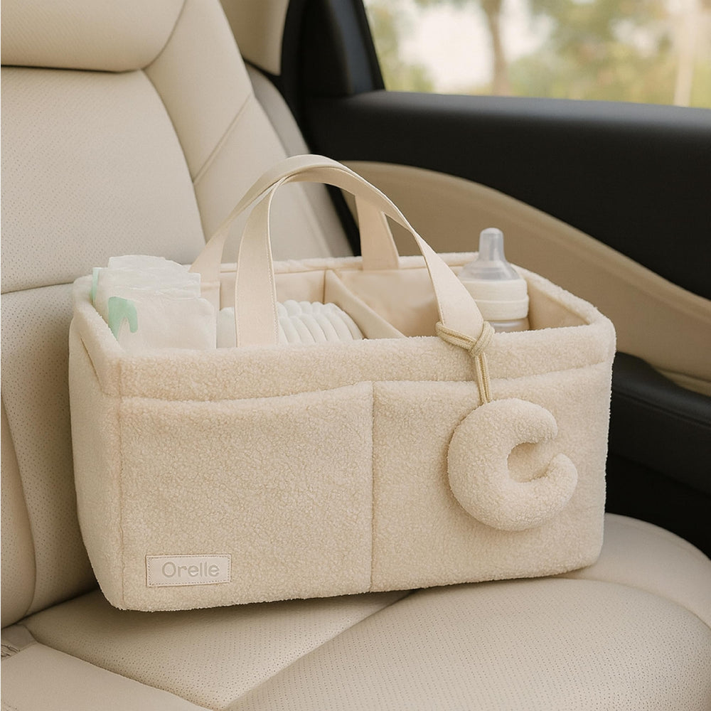 Orelle Portable Changing Table Organizer sits neatly on any surface.