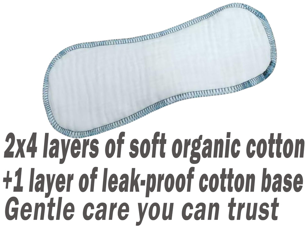 Organic cotton pads close-up highlighting soft yarn texture for comfortable wear.