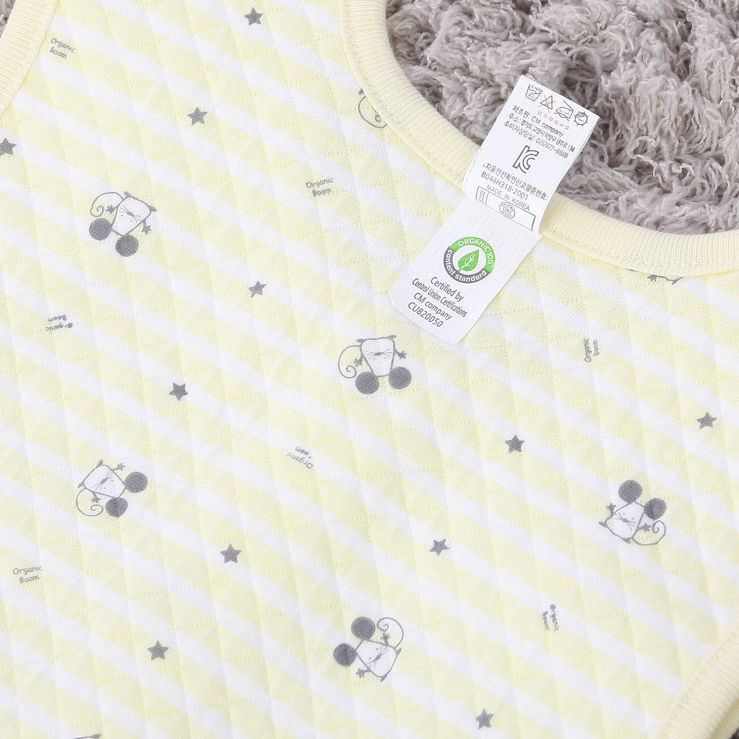 organicboom mint wearable blanket in use, safe and comfortable layering