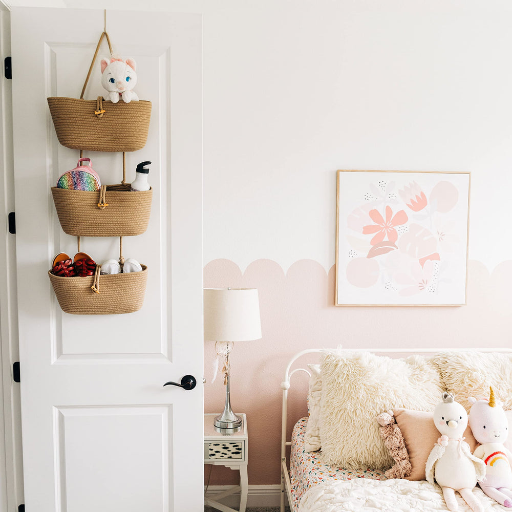 OrganiHaus back-of-door organizer blends rustic and modern styles