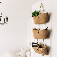 OrganiHaus boho nursery decor basket ideal for toys and books