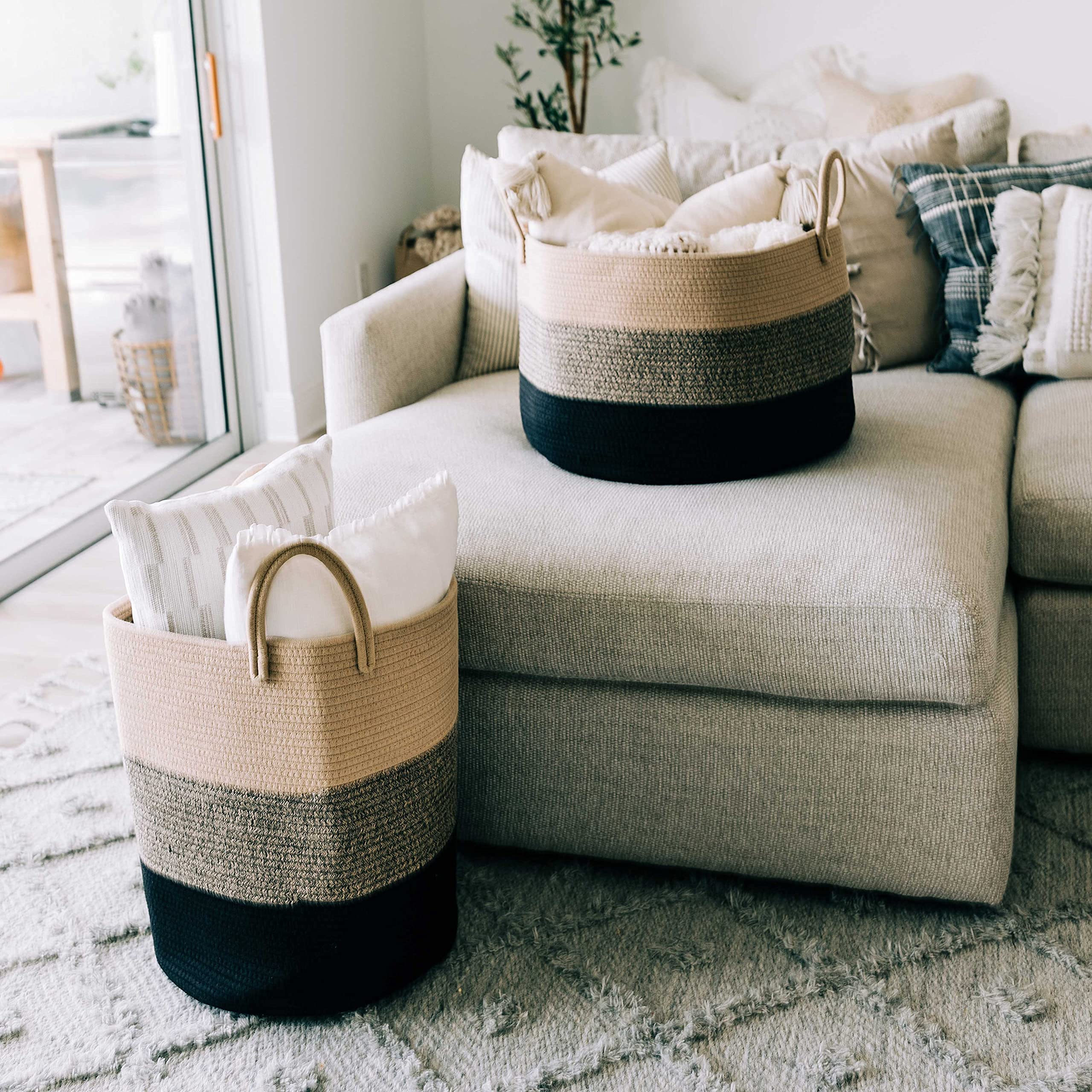 OrganiHaus lightweight foldable basket easy to move and store
