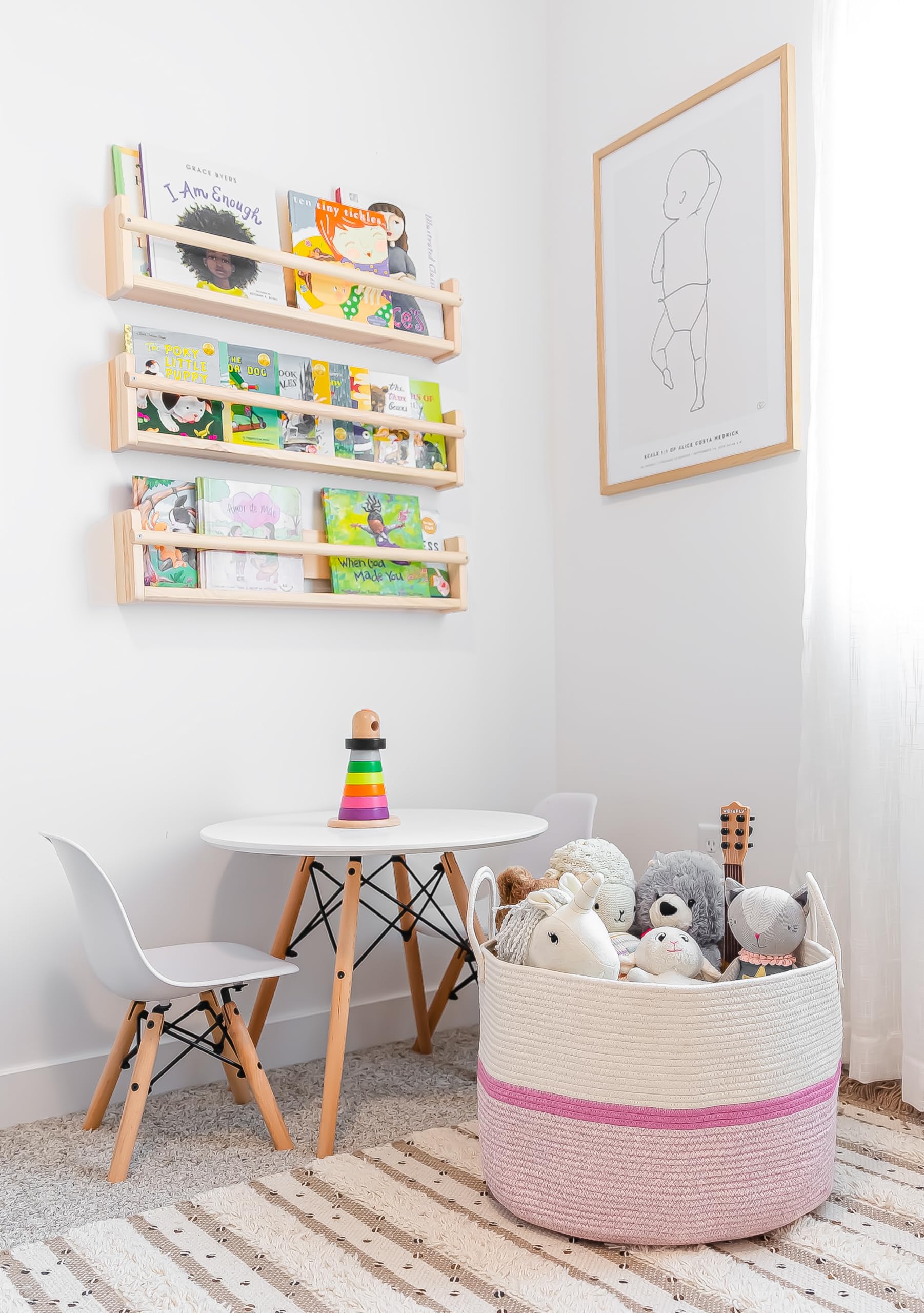 OrganiHaus pet toy bin keeps chew toys organized and accessible.
