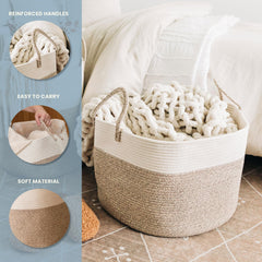 OrganiHaus soft round dog toy bin stores pets' toys neatly and safely.