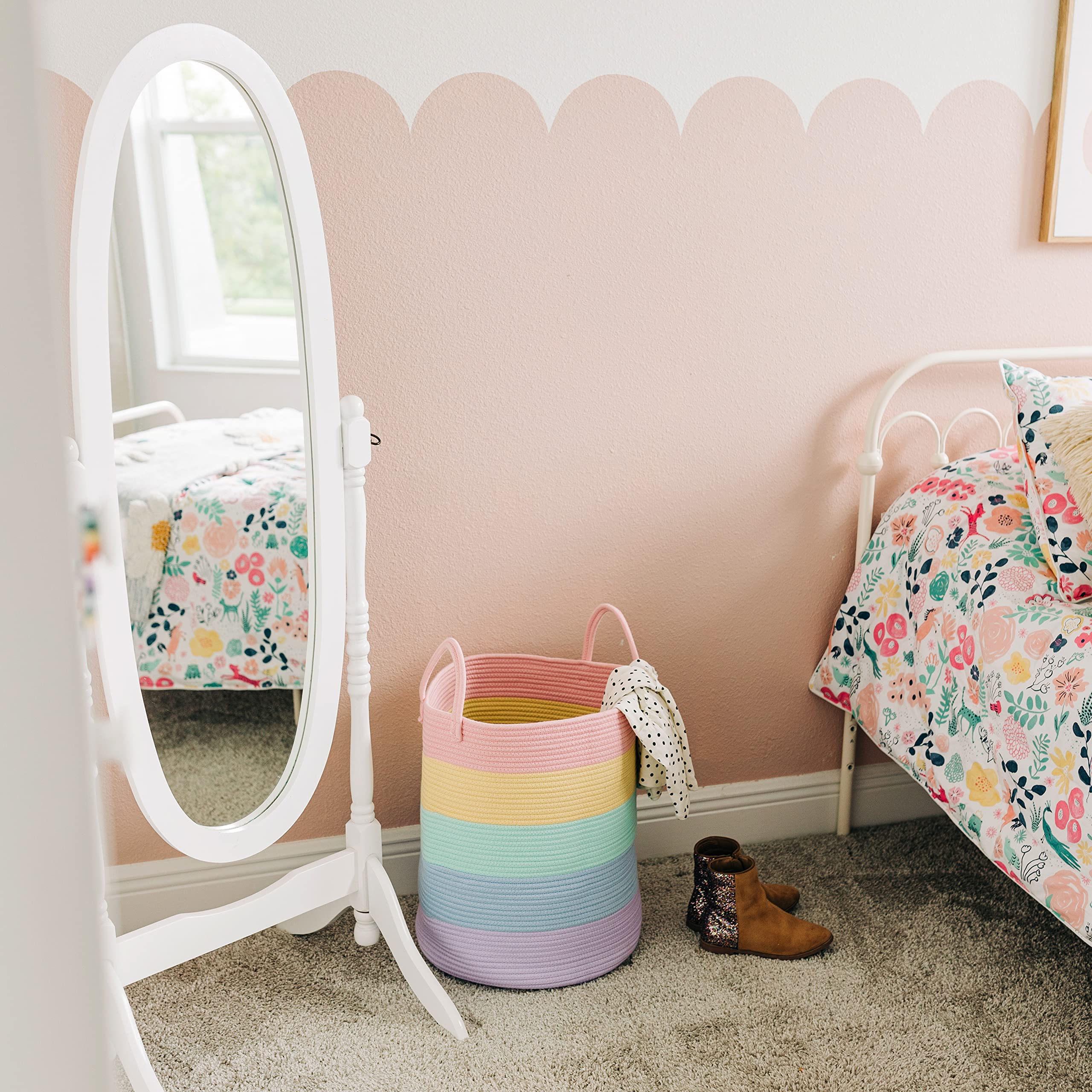 OrganiHaus toy storage bin ideal for nurseries and playrooms.