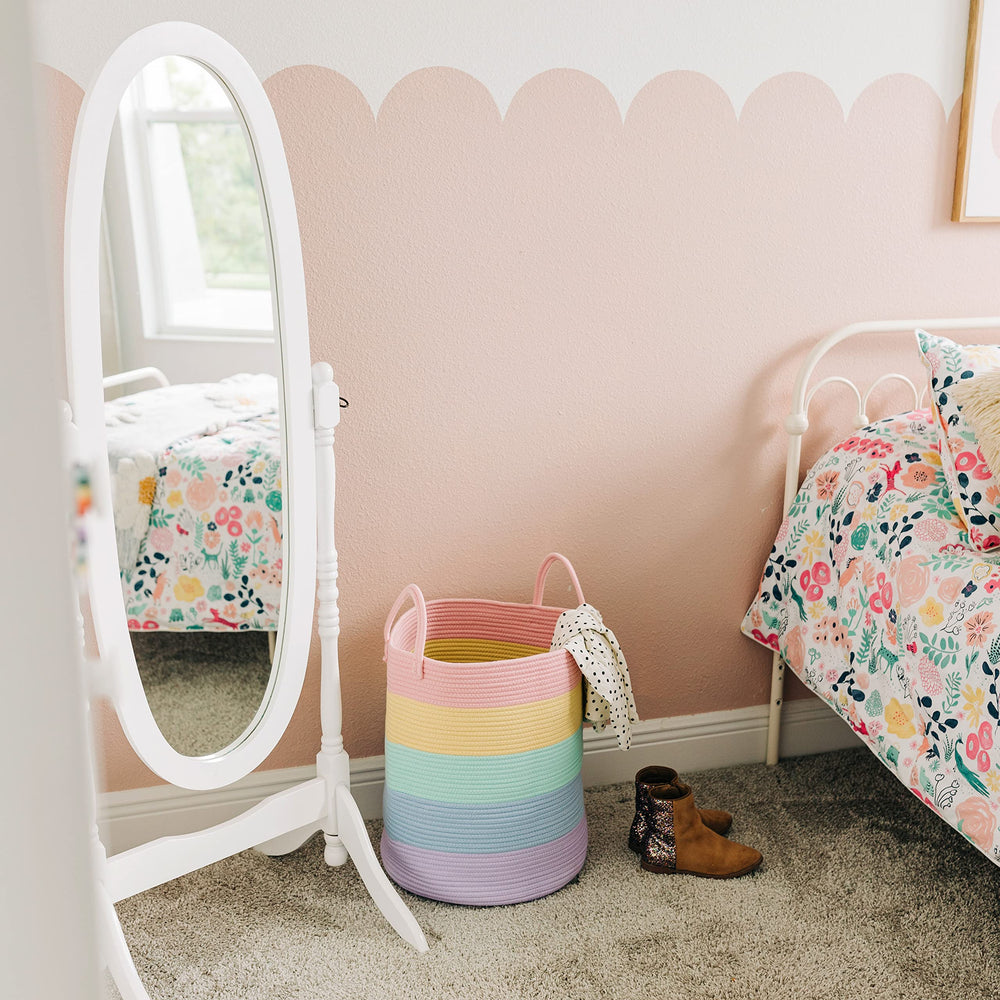 OrganiHaus toy storage bin ideal for nurseries and playrooms.