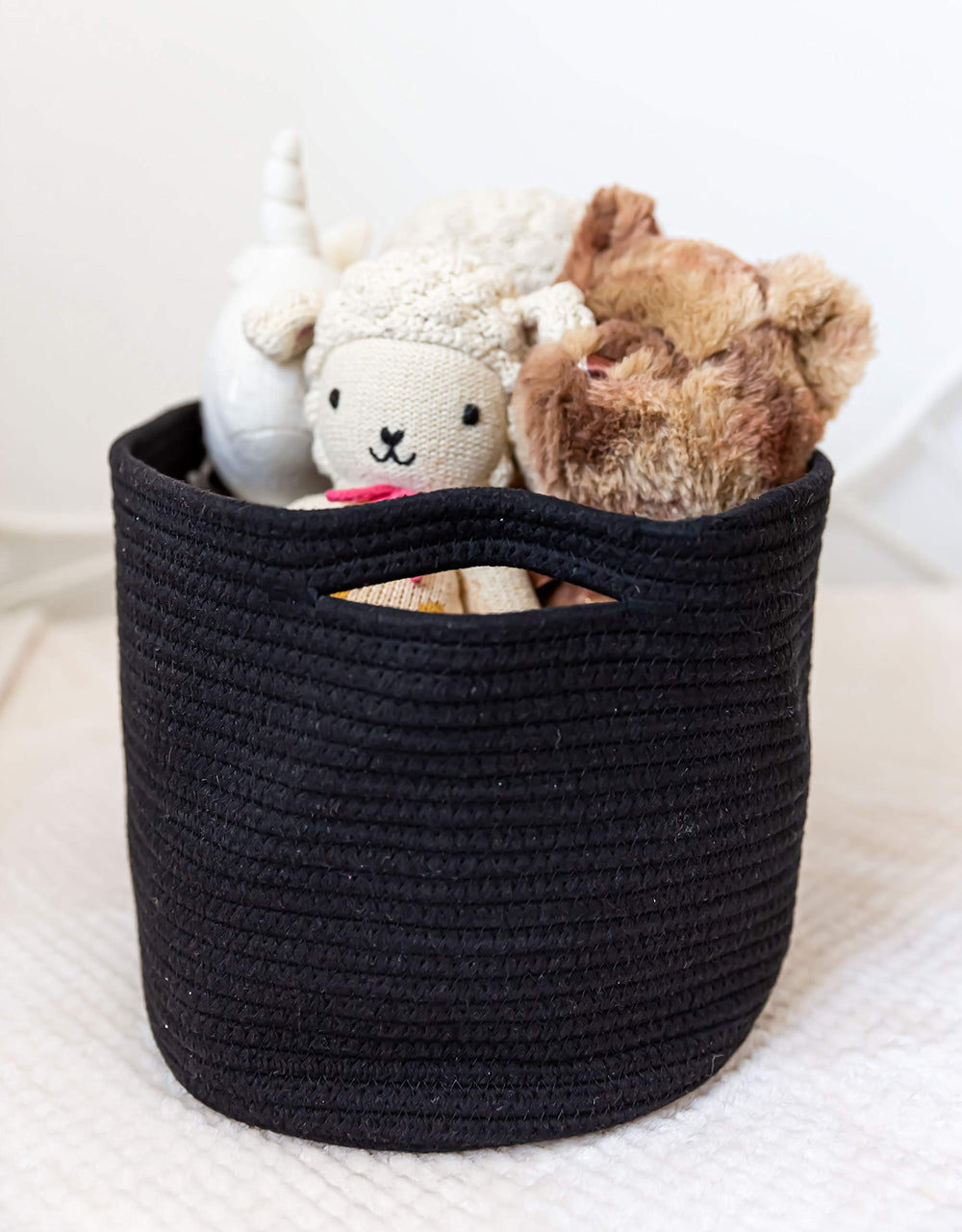 OrganiHaus woven storage basket display basket enhances any room.