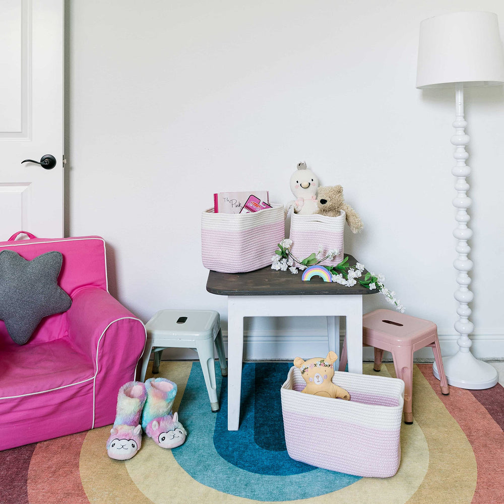OrganiHaus decorative basket brings warmth and texture to any room.
