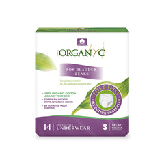 Organyc packaging closeup highlights organic cotton design for comfort