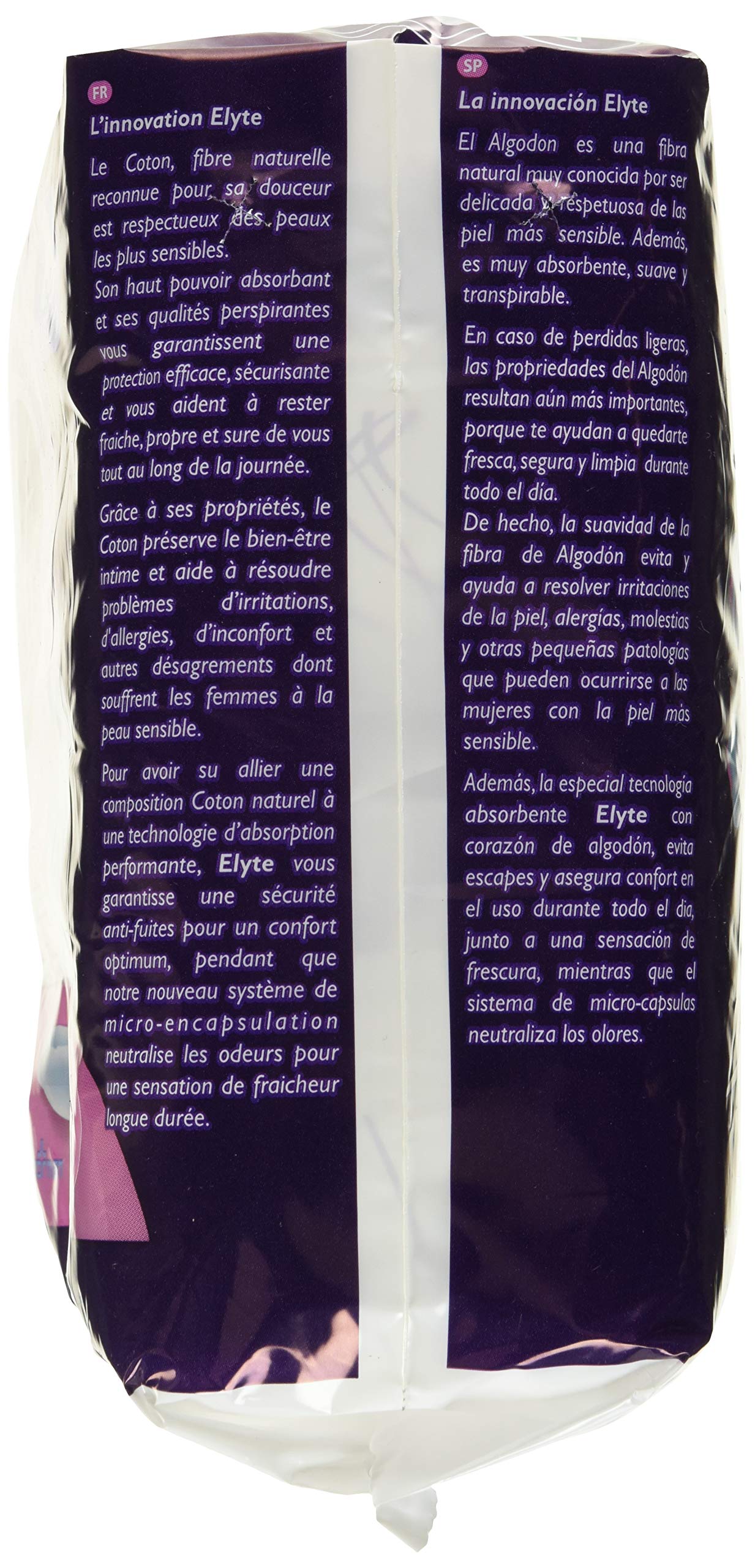 Organyc Elyte anatomical shape designed to fit the body discreetly.