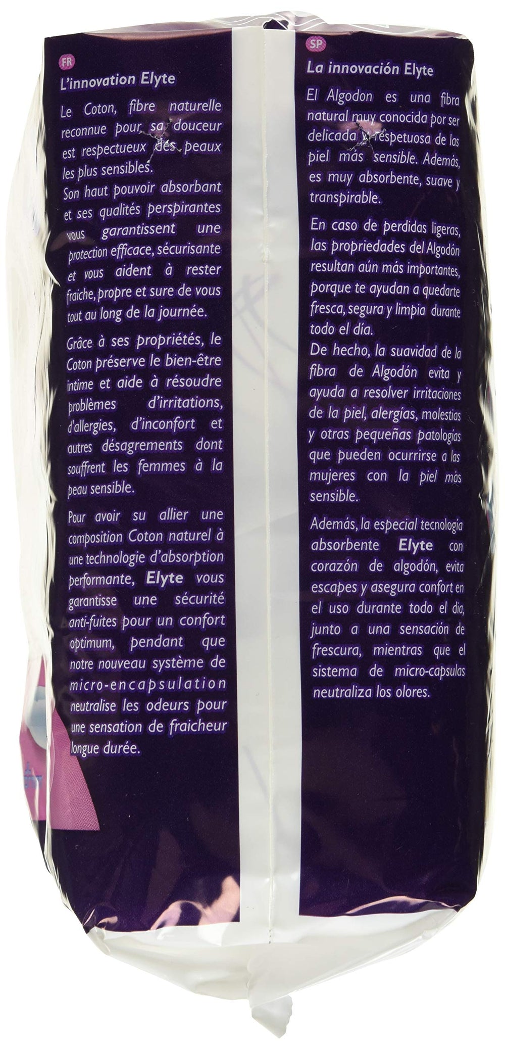 Organyc Elyte anatomical shape designed to fit the body discreetly.