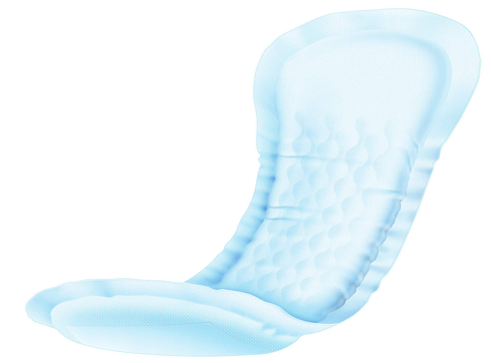 Organyc Elyte Light Inco Pads cotton-core close-up emphasizes softness and gentle touch.